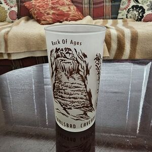 5" Carlsbad Cavern National Park  Souvenir Frosted Glass